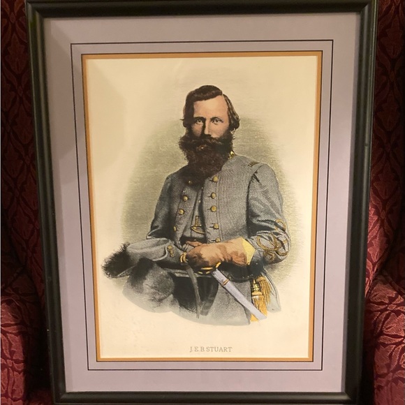 Sold on diff platform. Vintage Civil War Framed Picture - Picture 2 of 8